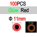 11mm 100pcs Red
