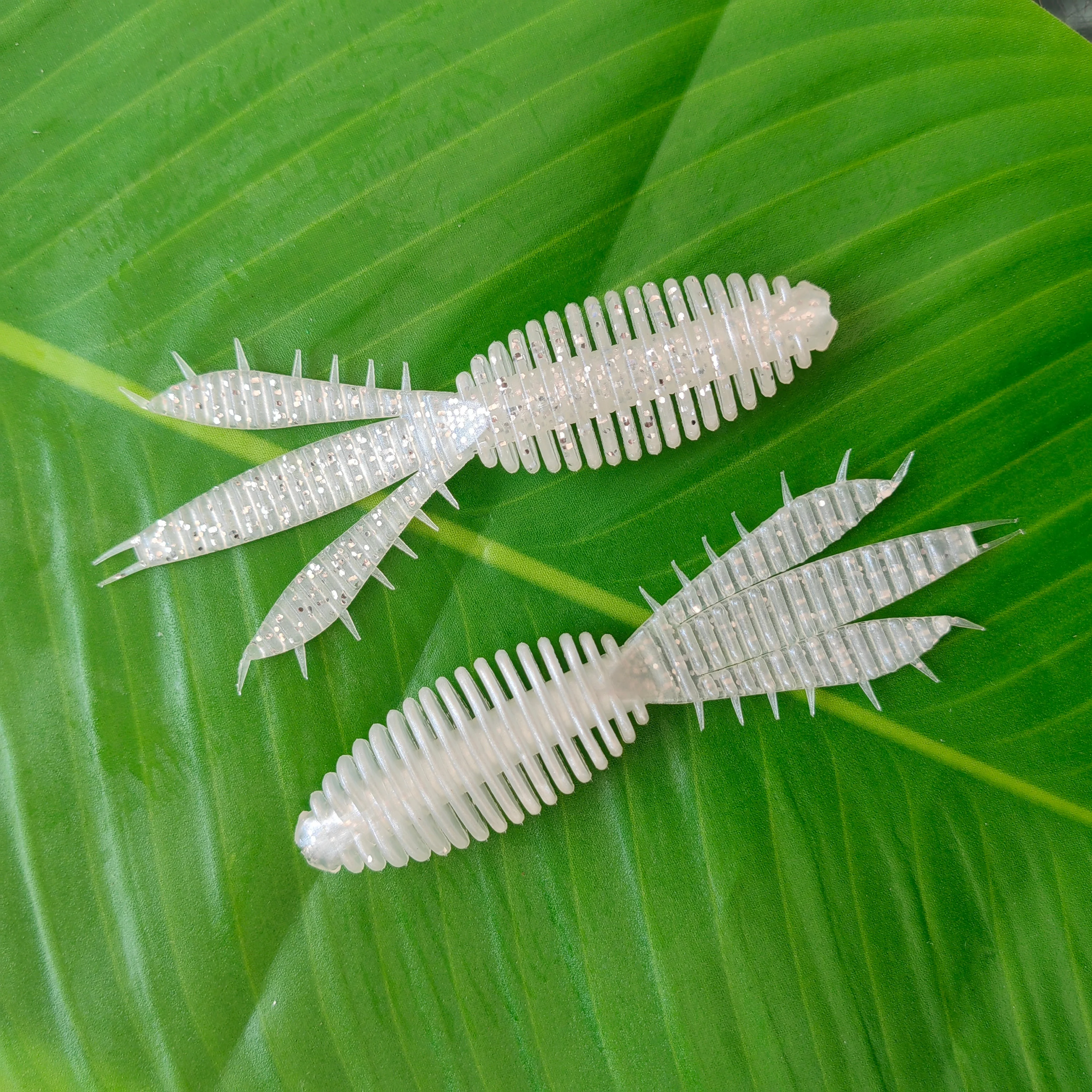 MUKUN 6 uds Bass Catch 95mm 5,1G pesca señuelo suave Jig Wobblers Swimbait cebos de silicona camarones lubina perca señuelo cebo Artificial - imagen 5