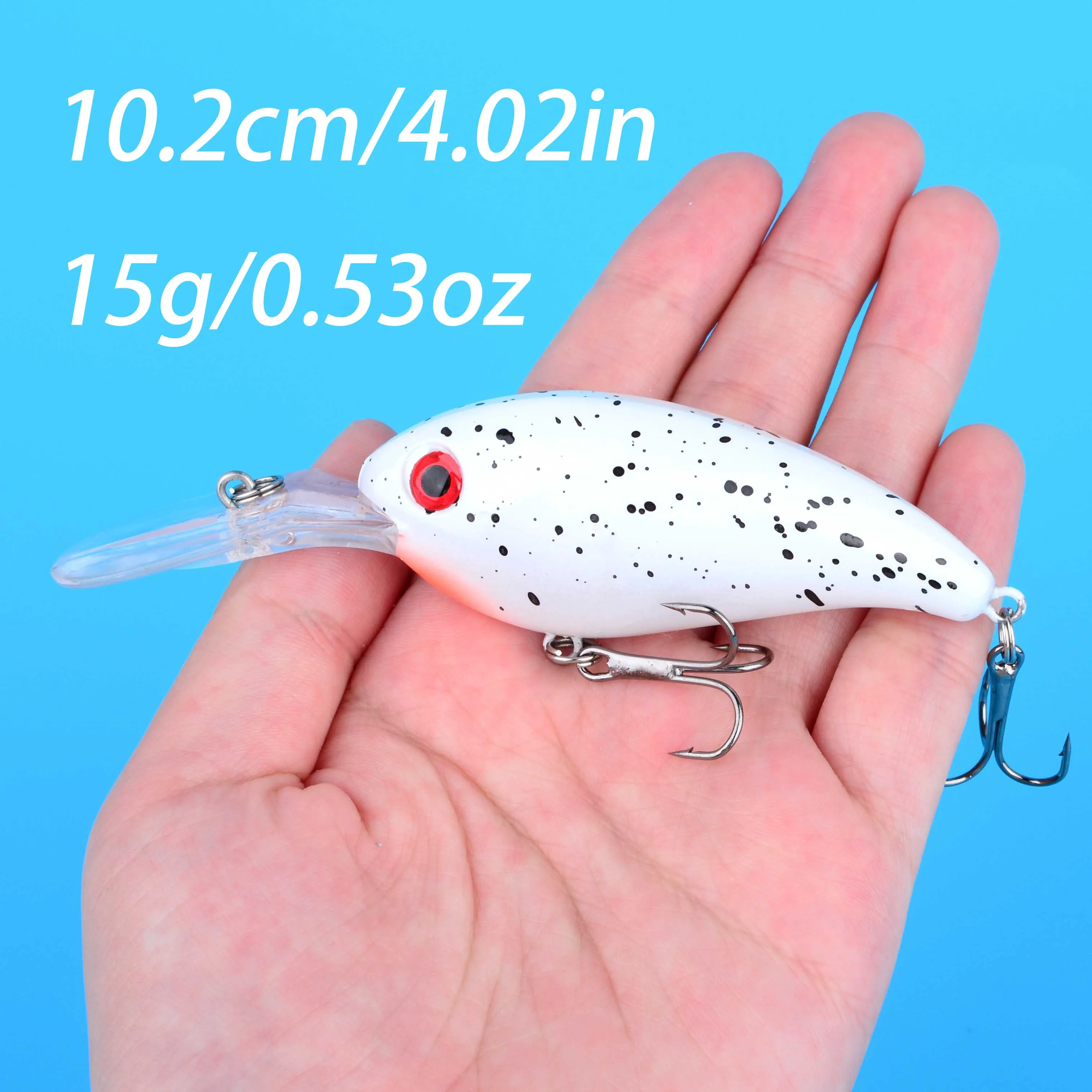 Crankbait wobbler minnow para black bass y lucio en trolling - imagen 3