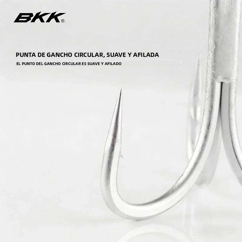 Anzuelos triples BKK BT663 Fangs 4X Strong-Revestimiento estaño mate - imagen 3