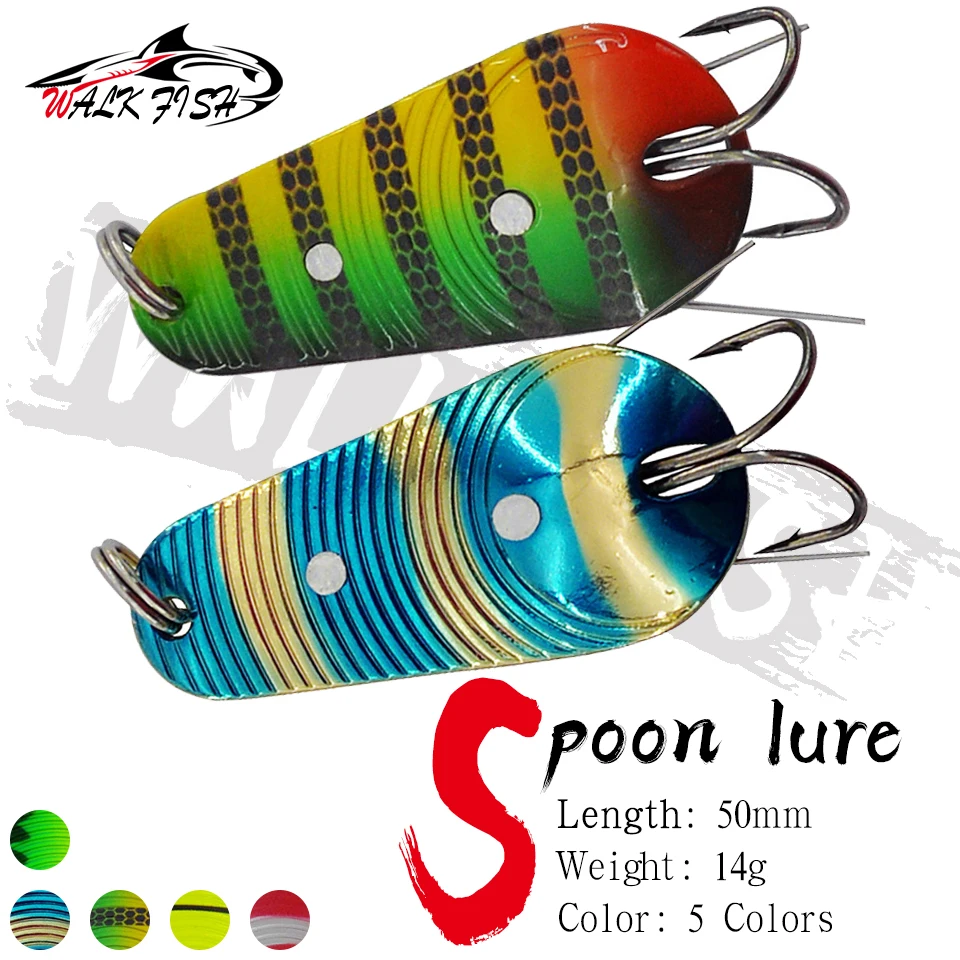 WALK FISH cuchara giratoria trucha 50mm – Señuelo spinner - imagen 4