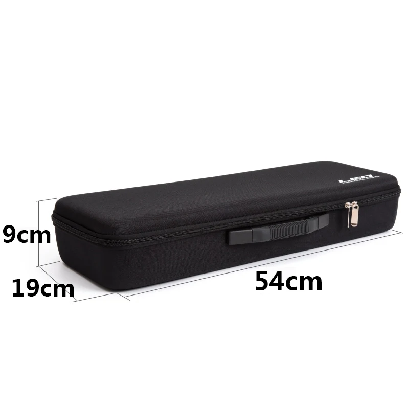 Bolsa de aparejos de pesca portátil, bolsa EVA a prueba de golpes, accesorios de carrete de caña de pescar, caja de almacenamiento, bolso de viaje al aire libre, 54x19x9cm, 1 piezas - imagen 2