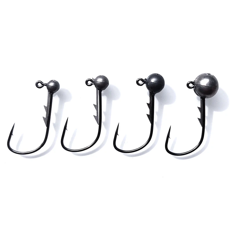 Water Sniper-anzuelo de plantilla de tungsteno, 3 piezas, 0,6g/1g/1,5g/2g/5g/7g, de cabeza redonda, para pesca de lubina - imagen 5