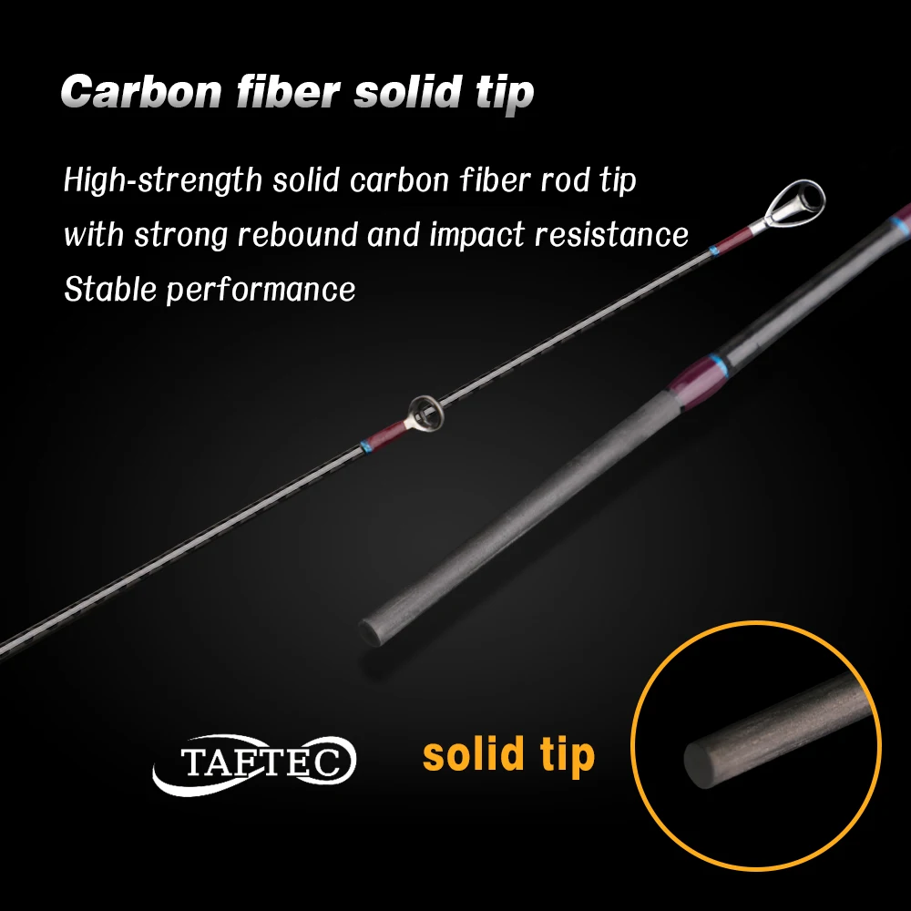 Predator 1,8/1,98 m 6,5 pies portátil carbono MH potencia caña de jigging lento 3 secciones punta sólida fuera de la costa anillos FUJI caña de pescar para barco - imagen 5
