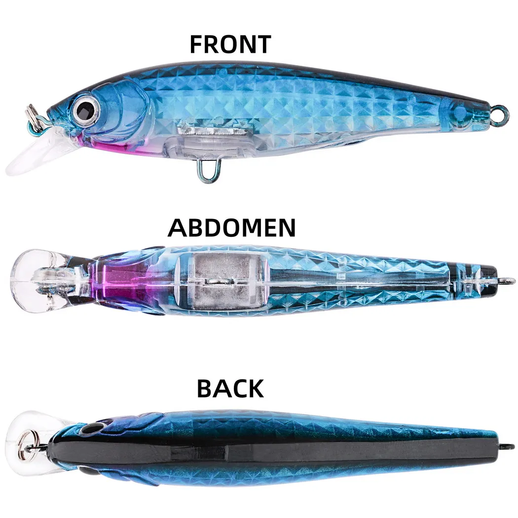 1 Uds. Señuelos de pesca 9cm 9g Wobblers pececillo flotante cebos artificiales de plástico anzuelo lubina carpa Swimbait aparejos de pesca - imagen 5