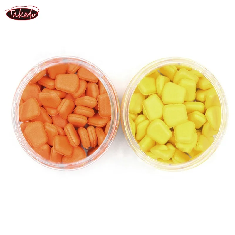 TAKEDO-señuelo de maíz flotante, accesorios de alimentador de método, señuelos blandos de pesca de carpa, carpa de cebo de espuma EVA, 30 unids/lote por caja - imagen 4