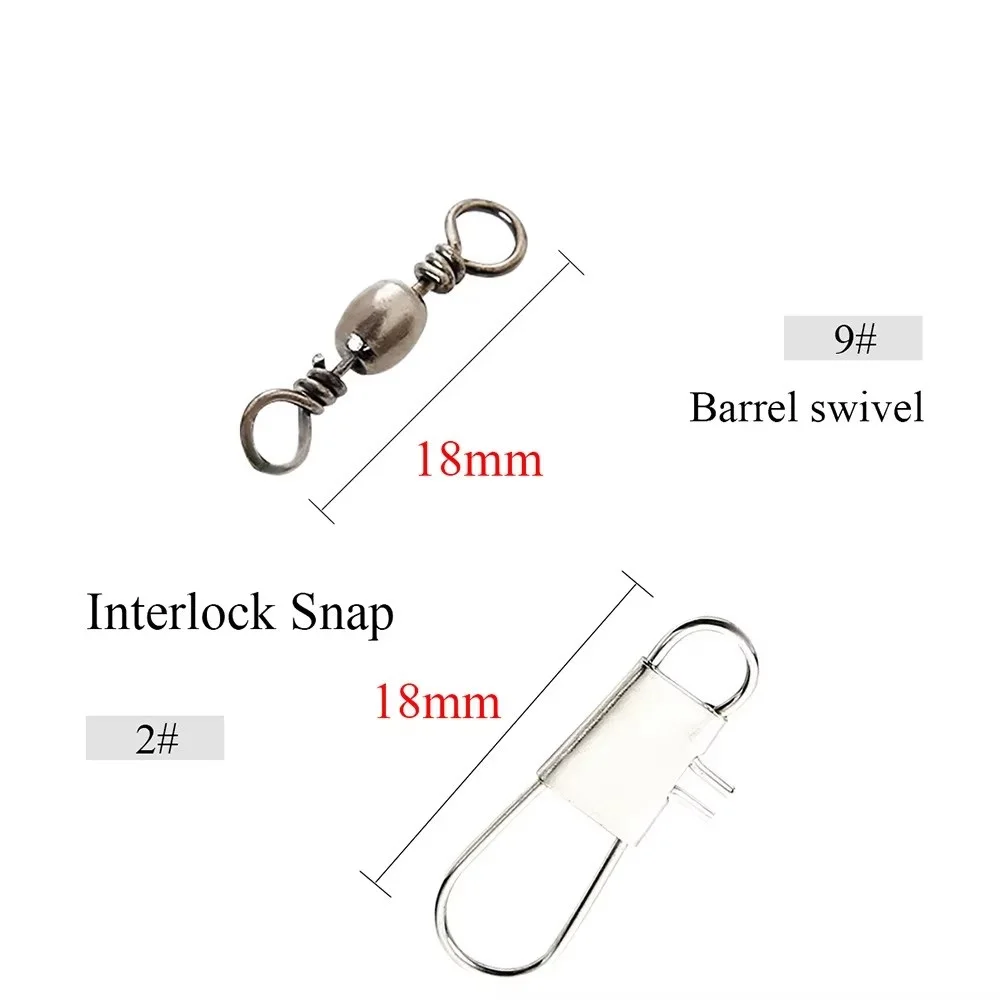 FTK 10 Uds 15/20/25/30cm correa de pesca líder de alambre de acero inoxidable con correa giratoria de 20LB para accesorios de sedal - imagen 4