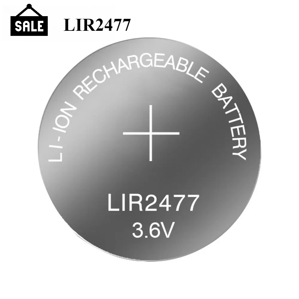 Batería recargable LIR2477 – Pila de botón de litio 3,6V - imagen 4