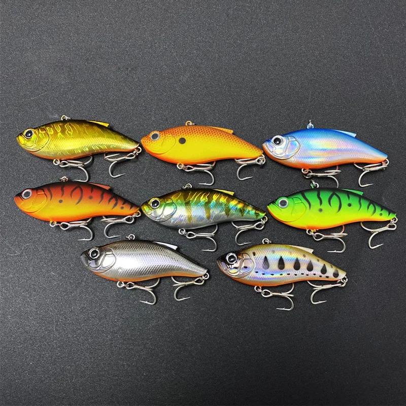 Sinking Luya bait VIB, 75mm/14.5g shaking type, submerged false bait with sound beads, freshwater perch biomimetic bait - imagen 5