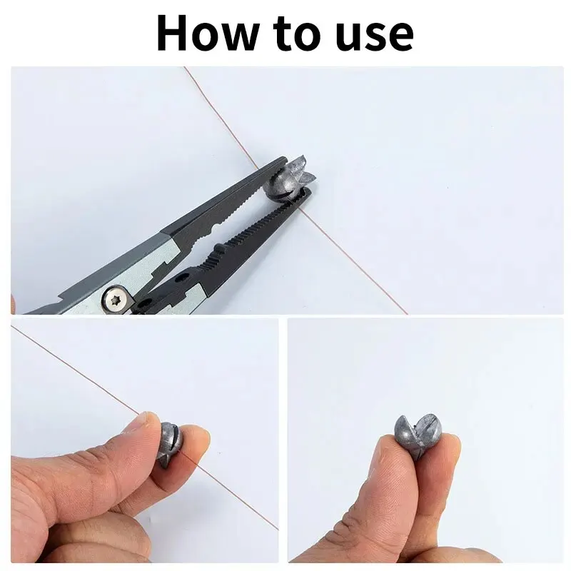 Kit de pesas para pesca, 50 Uds., plomos con apertura extraíble, liberación fácil de enhebrar, cebo suave, accesorios para aparejos de pesca - imagen 5