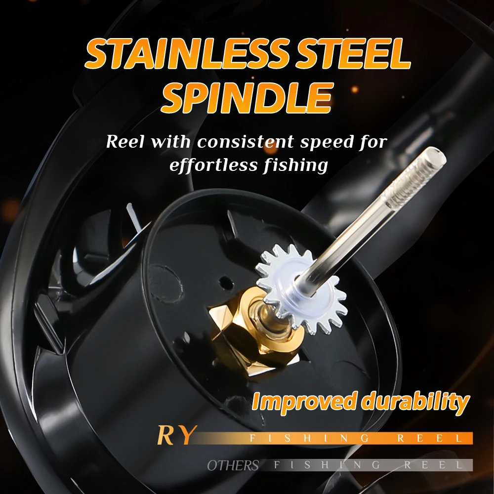 Carrete de pesca giratorio Rooblinos RY serie 1000-7000 arrastre máximo ultraligero 15kg carrete giratorio para Surfcasting carretes de Jigging de agua salada - imagen 2