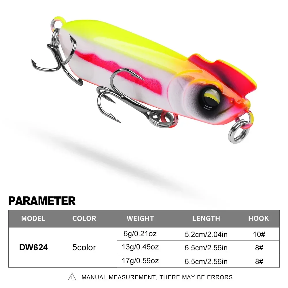 Señuelo tipo lápiz que se hunde VIB 6g 13g 17g, aparejos de Pesca de fundición larga, anzuelo de Pesca de lubina, plantilla de Metal Popper, cebo de silicona, 1 ud. - imagen 4