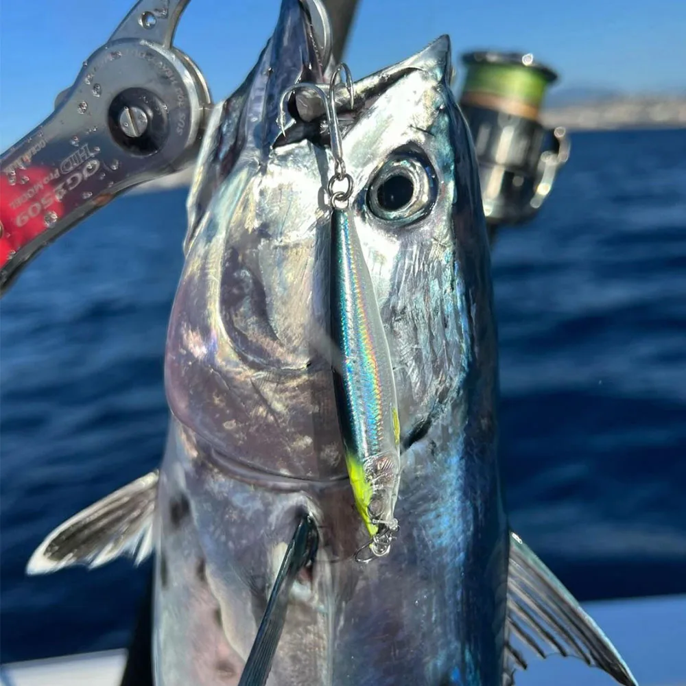 Señuelo de pesca de agua salada 40G60G80G, plantilla de Metal 3D, Jigging, arrastre lento, cuchara Artificial fundida, cebo para lubina, atún - imagen 3