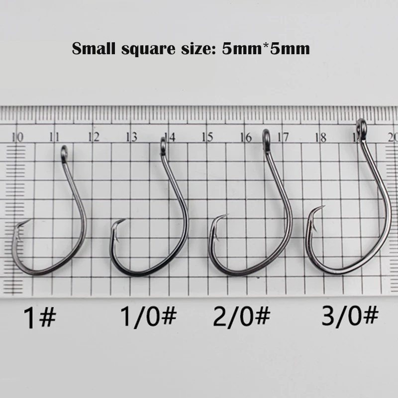 Pequeños ganchos cuadrados para necesidades de pesca versátiles