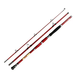 Caña de carbono portátil 3 piezas – surfcasting, bote y viaje