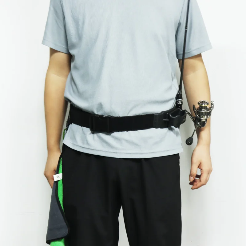 ZYZ-cinturón de pesca con soporte para caña, cinturón portátil para pesca en roca de mar, S/L, ajustable, 1,2/1M, herramienta de transporte para pesca al aire libre - imagen 3