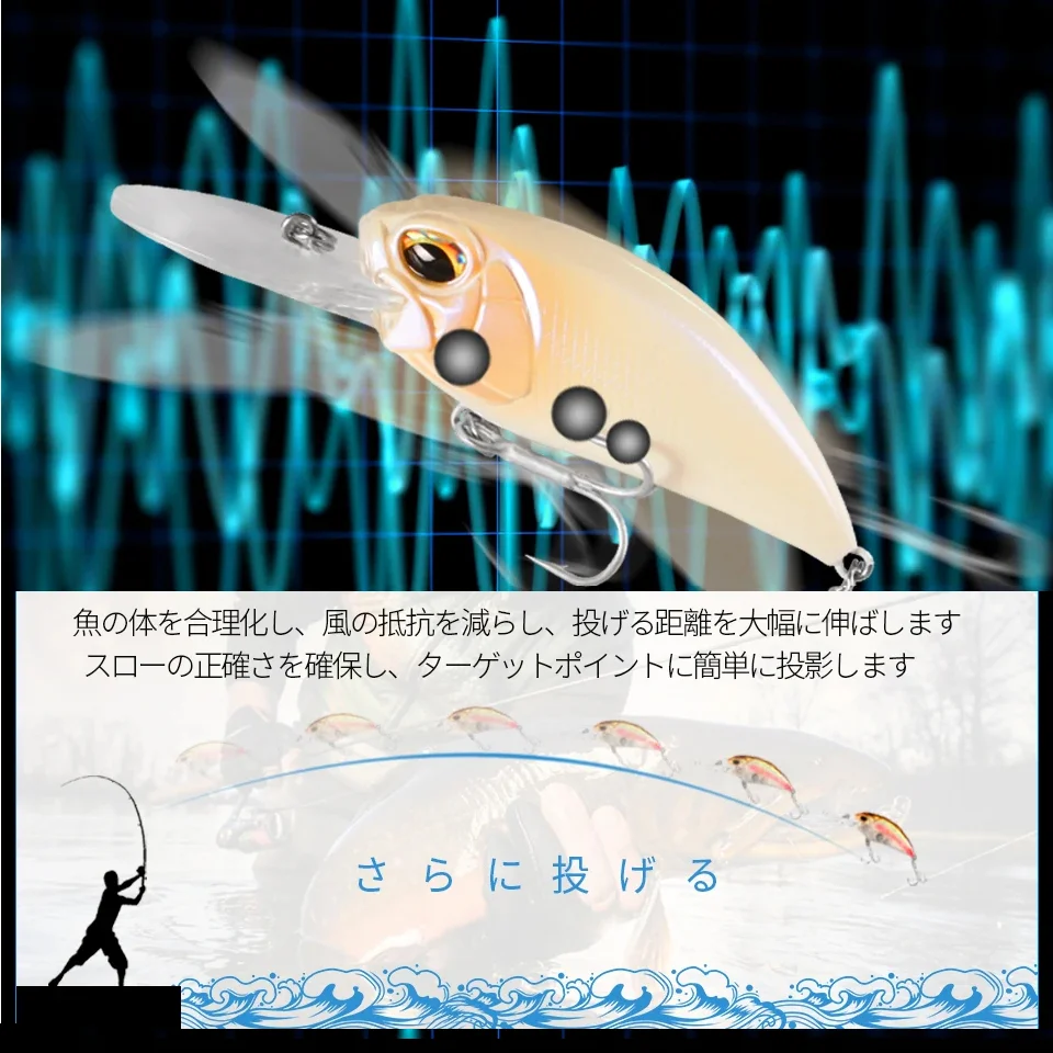 TSUYOKI-señuelo de pesca Realis Crank M65, Crankbaits, cebo oscilante, Wobblers de buceo profundo de Japón, Jerkbaits, aparejos de pesca, señuelos 2024 - imagen 4