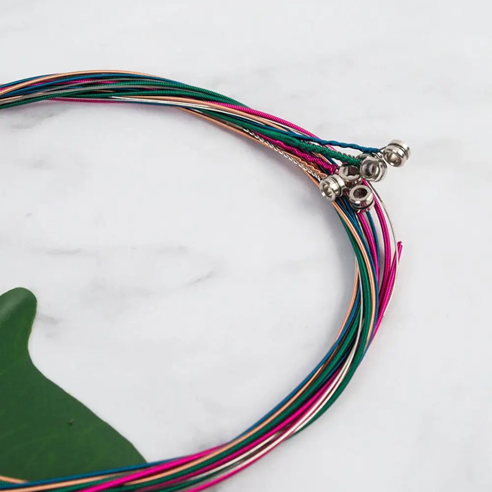 Piezas universales de instrumentos musicales de arcoíris, cuerdas de guitarra acústica E-A, Material de acero - imagen 5