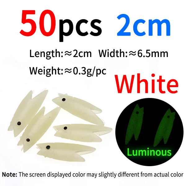 50pcs lumo white 2cm