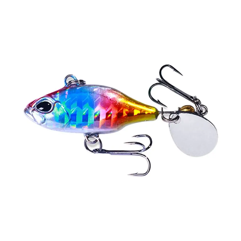 Señuelo de pesca Mini VIB de Metal con cuchara, aparejos de pesca, Pin Crankbait, vibración, Spinner, hundimiento, 5,2 CM-8,5G, 2 unidades - imagen 3
