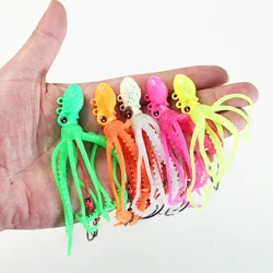 Señuelo Trolling de pulpo calamar 20-60g con falda TPE y gancho