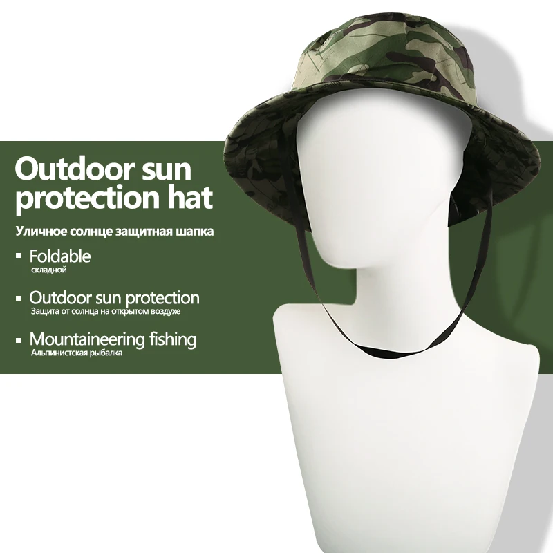 Sombrero de pesca protección solar ala ancha unisex