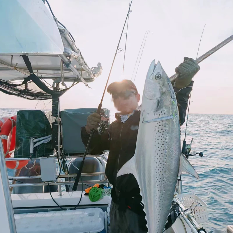 MADMOUSE Japón Fuji piezas caña de Jigging ligera SUPERIOR 1,9 M PE 0,6-1,5 JIG30-120G 9kgs caña de pescar giratoria/fundida para barco caña de pescar en el océano