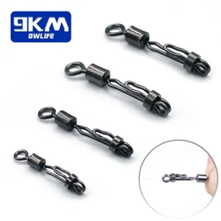 Anzuelo giratorio carpa con conector rápido y anillos de latón sólido