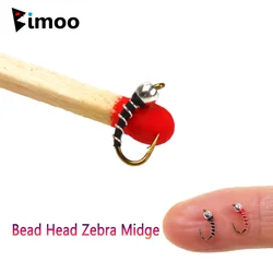 Bimoo Cabezas de Cuentas Latón Ninfa Midge Pupa para Trucha