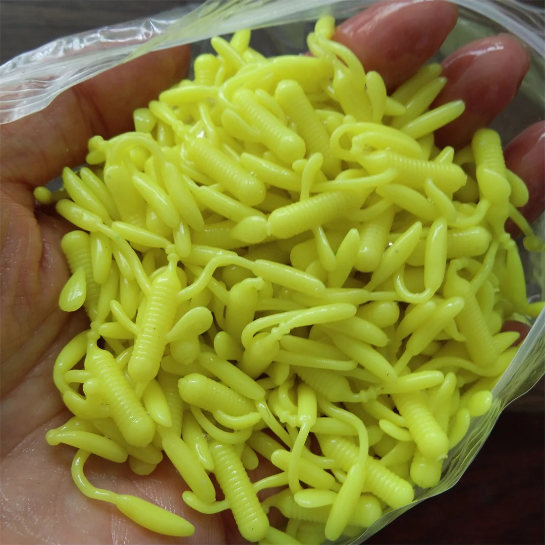 30 Uds 4cm 0,4g Jig Wobblers cebo suave de silicona gusano langosta Señuelos de pesca camarones hundimiento giratorio Twintails pesca en el mar - imagen 2