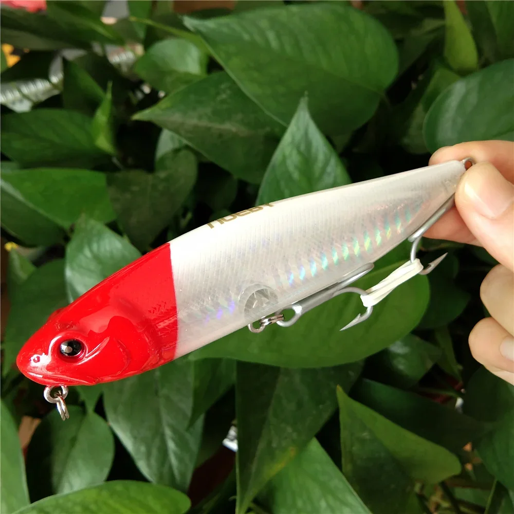 Noeby 115mm 25,5g Topwater lápiz Dog Walker Señuelos de pesca cebo duro Artificial para Lucio lubina Señuelos de pesca de agua salada - imagen 2