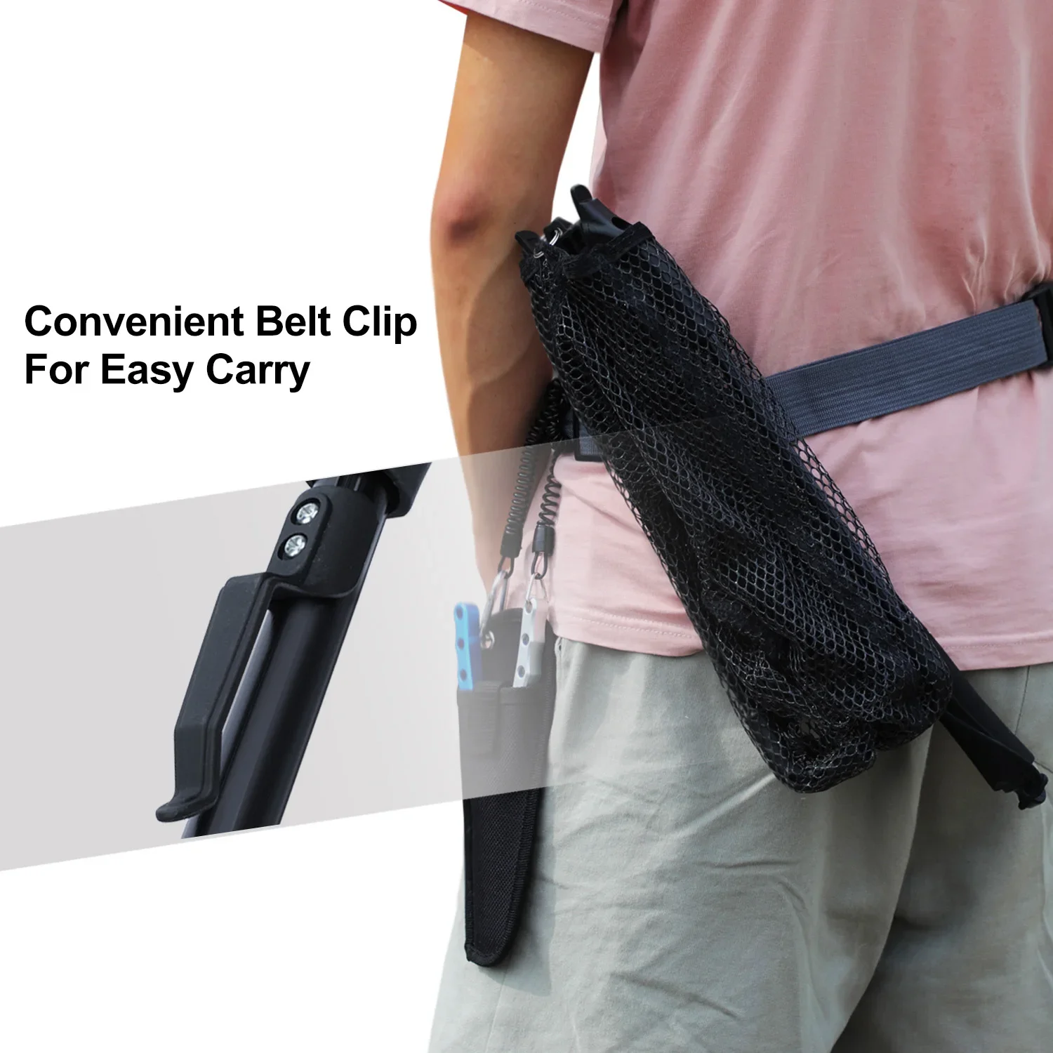 Sougayilang-red de pesca plegable, red telescópica de aterrizaje, 65-112cm - imagen 4