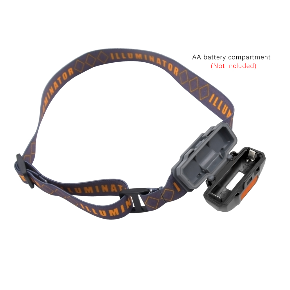 Frontal LED impermeable para pesca – 3 modos con diadema y pilas AA - imagen 3