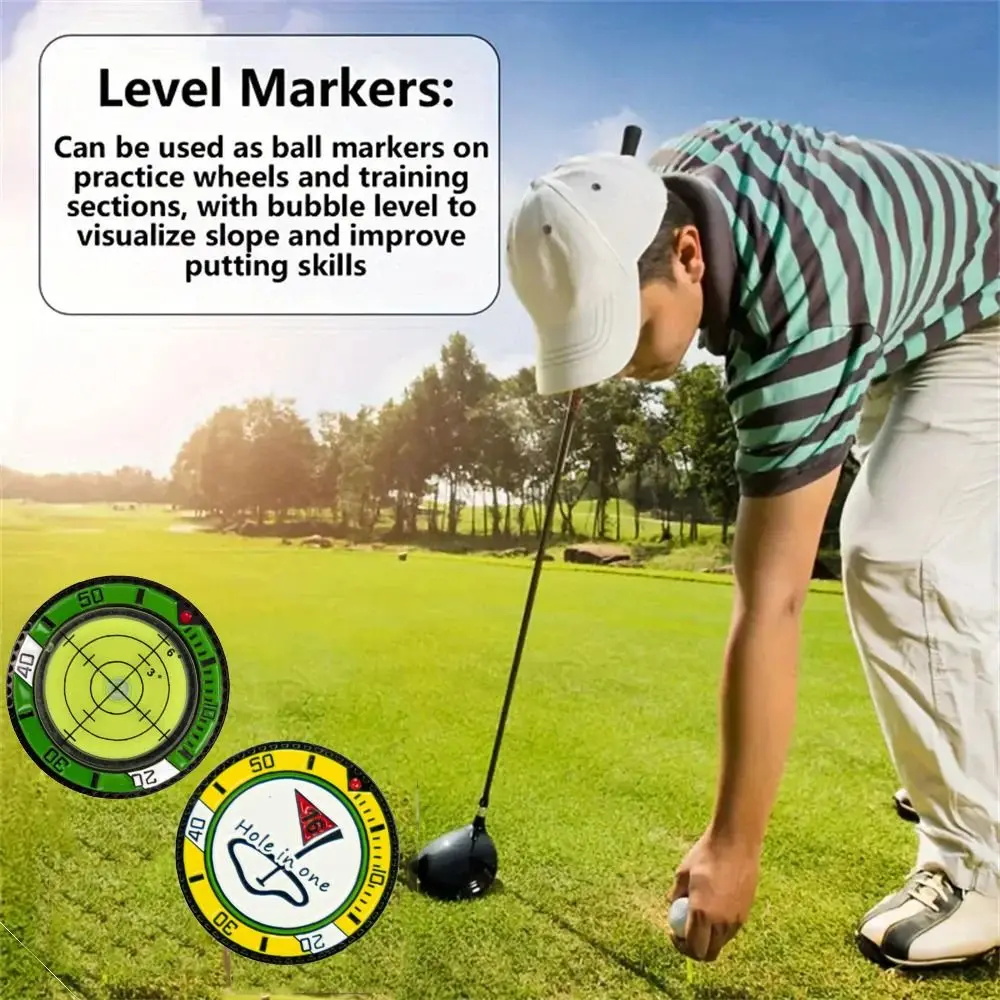 Nivelador de herramientas de Golf de alta precisión, herramienta de entrenamiento transparente y transparente, medidor de pendiente de Golf, fácil de usar, diseño versátil, nivel de espíritu de Golf