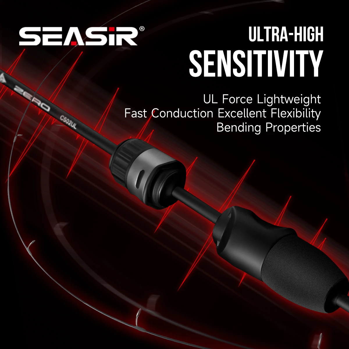 Caña BFS Seasir Zero – Ultraligera fibra de carbono para río - imagen 2