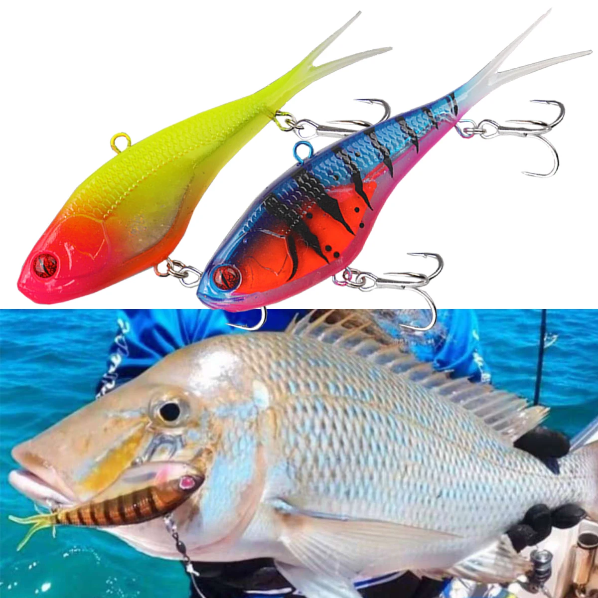 Cebo suave de 67g, plantilla VIB UV, cebo de silicona que se hunde para atún, pargo, Señuelos de pesca de aguas profundas, agua salada, agua dulce, Wahoo Amberjack