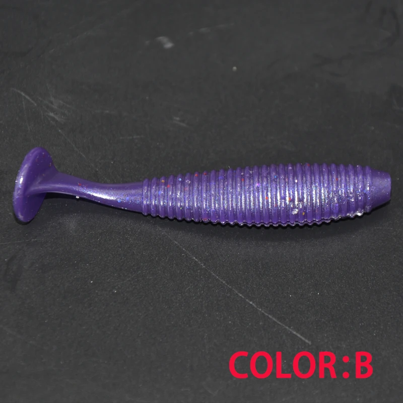 TAKEDO-Señuelo de Plástico Blando para Pesca, Sabor Camarón, Señuelo de Pesca Suave, Pesca, Carpa, Lubina, Pr13, 6,3 cm, 8,9 cm - imagen 3