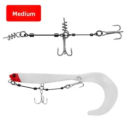Stinger Rig de acero para lucio con anzuelo triple