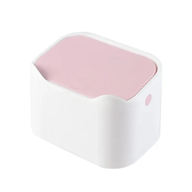 Papelera escritorio con tapa mini – Diseño animado cocina y oficina - imagen 5