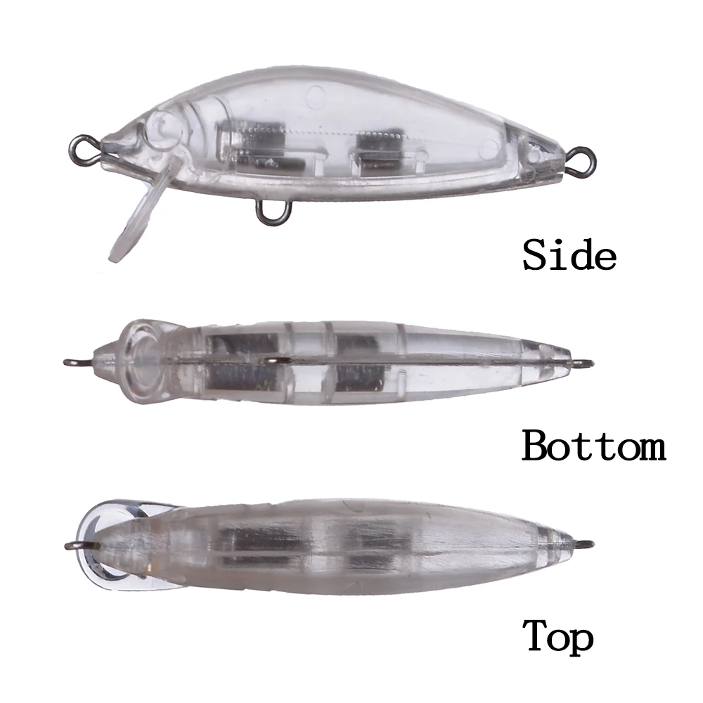 Chan'sHuang, 10 Uds., Señuelos de pesca sin pintar, 6,8g/9g, alambre de pececillo que se hunde, va a través del cuerpo, cebo de pesca en blanco hecho a mano DIY - imagen 3