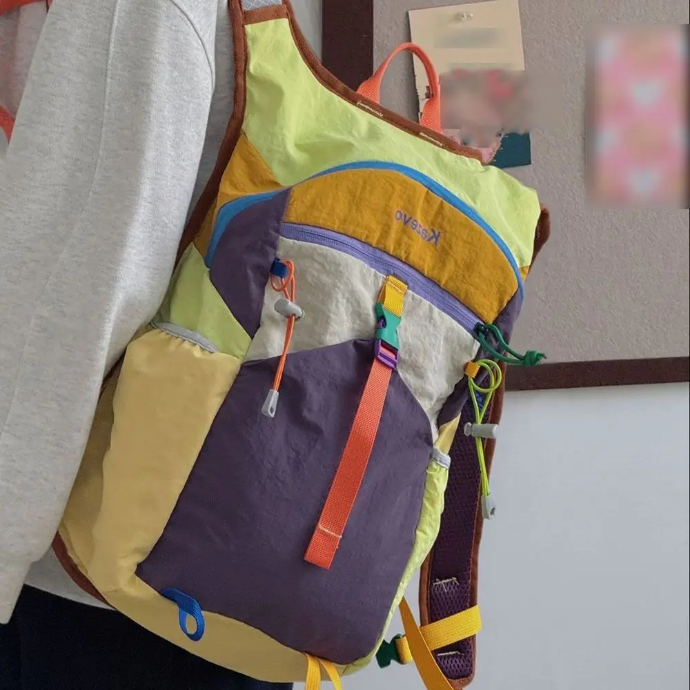 Bolsa de Montañismo al aire libre transpirable, mochila de escalada impermeable de gran capacidad, mochila ligera de nailon para senderismo, viaje - imagen 3