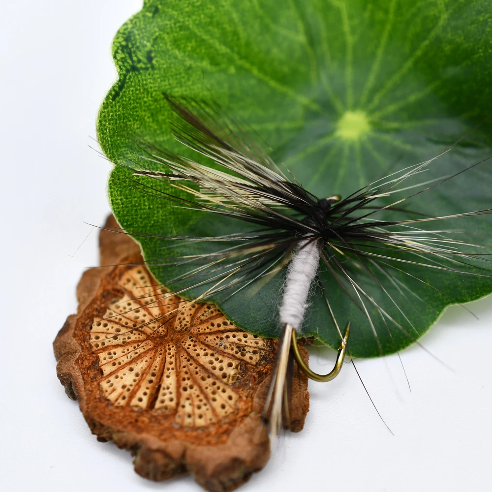 MNFT 10PCS 10 #   Estimulador pesca con mosca moscas de trucha seca cebo señuelo Artificial - imagen 4