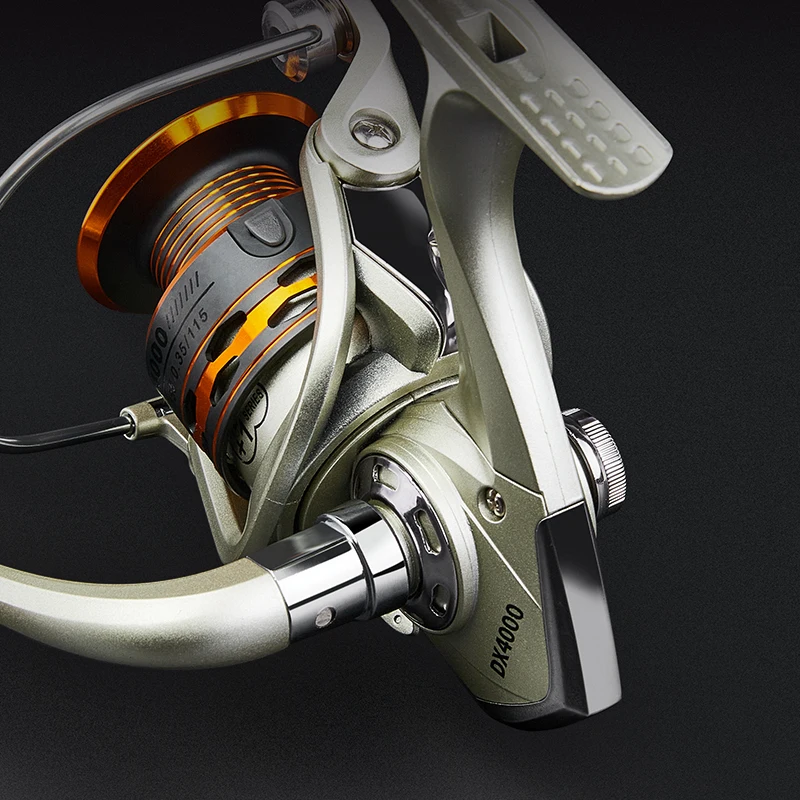 Carrete de pesca giratorio BILLINGS serie 1000-7000 con carrete de Metal 5,1/5,2:1 relación de engranaje carrete giratorio para pesca en agua dulce/salada - imagen 4