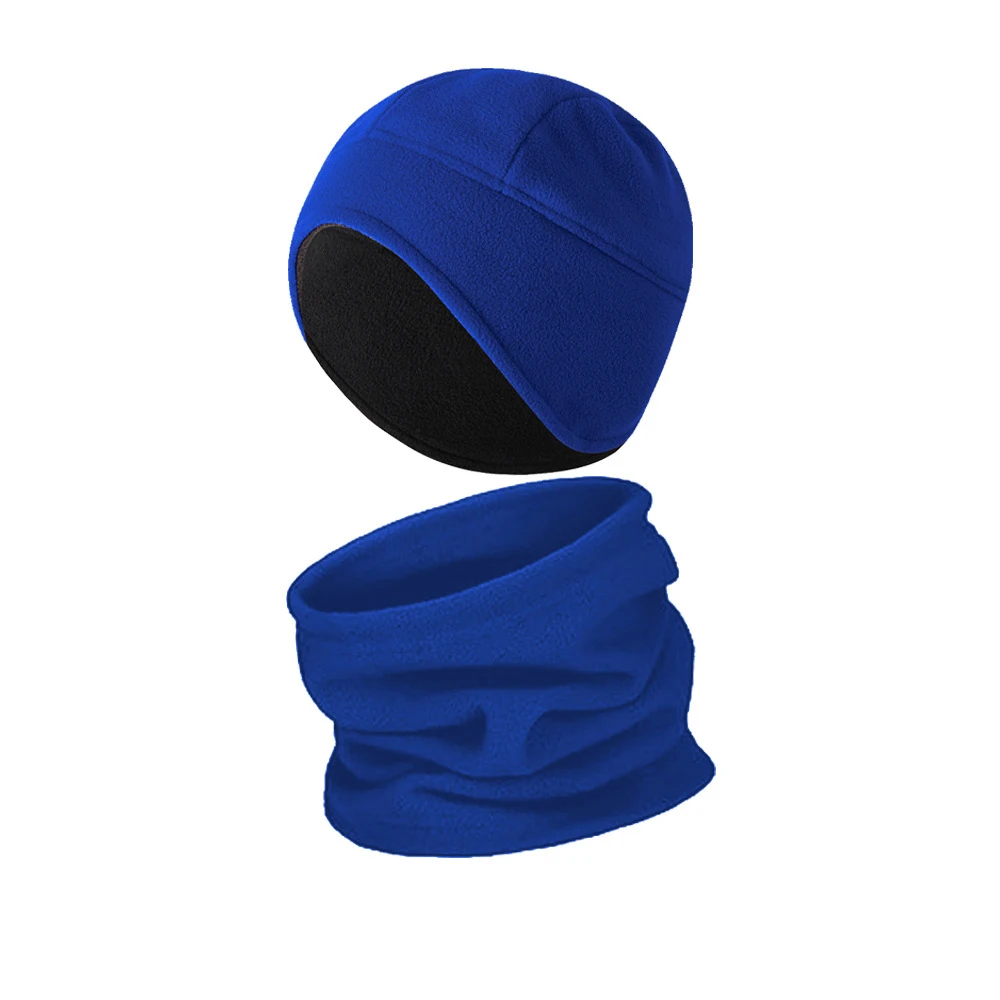 Conjunto de gorro y bufanda de invierno a prueba de viento, gorro de calavera de esquí, calentador de cuello, polaina, bufanda facial - imagen 3