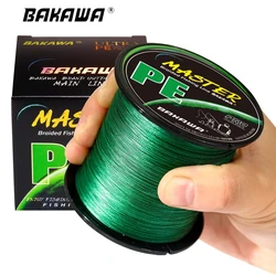 BAKAWA Sedal trenzado 4 hebras - Multifilamento PE para carpa