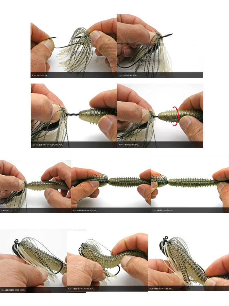 Japón KEITECH Anti-colgante M3 plantilla de natación tornillo bloqueo cebo pegamento falda vientre plomo gancho Luya cebo natación barba chico - imagen 5