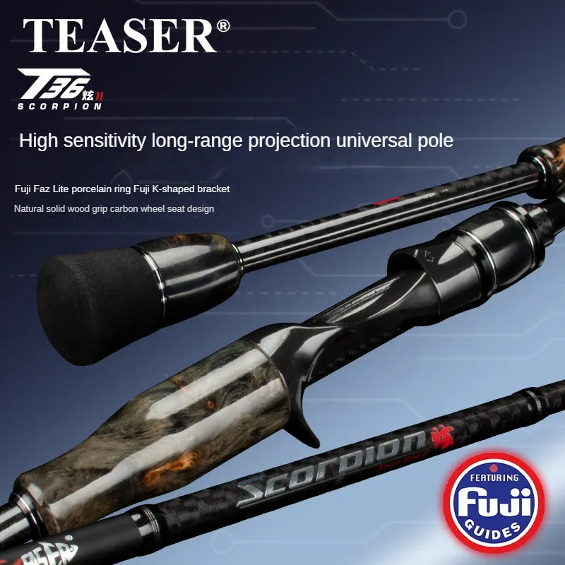 Abu T36 Fuji caña de pesca ultraligera carbono alto - imagen 3