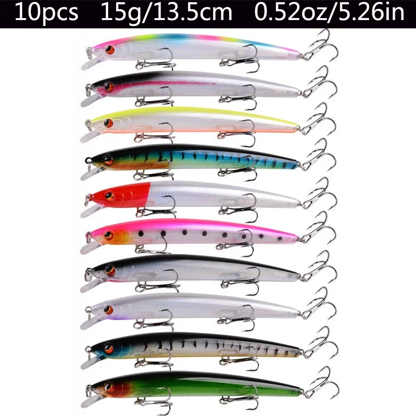 D-10pcs Lures