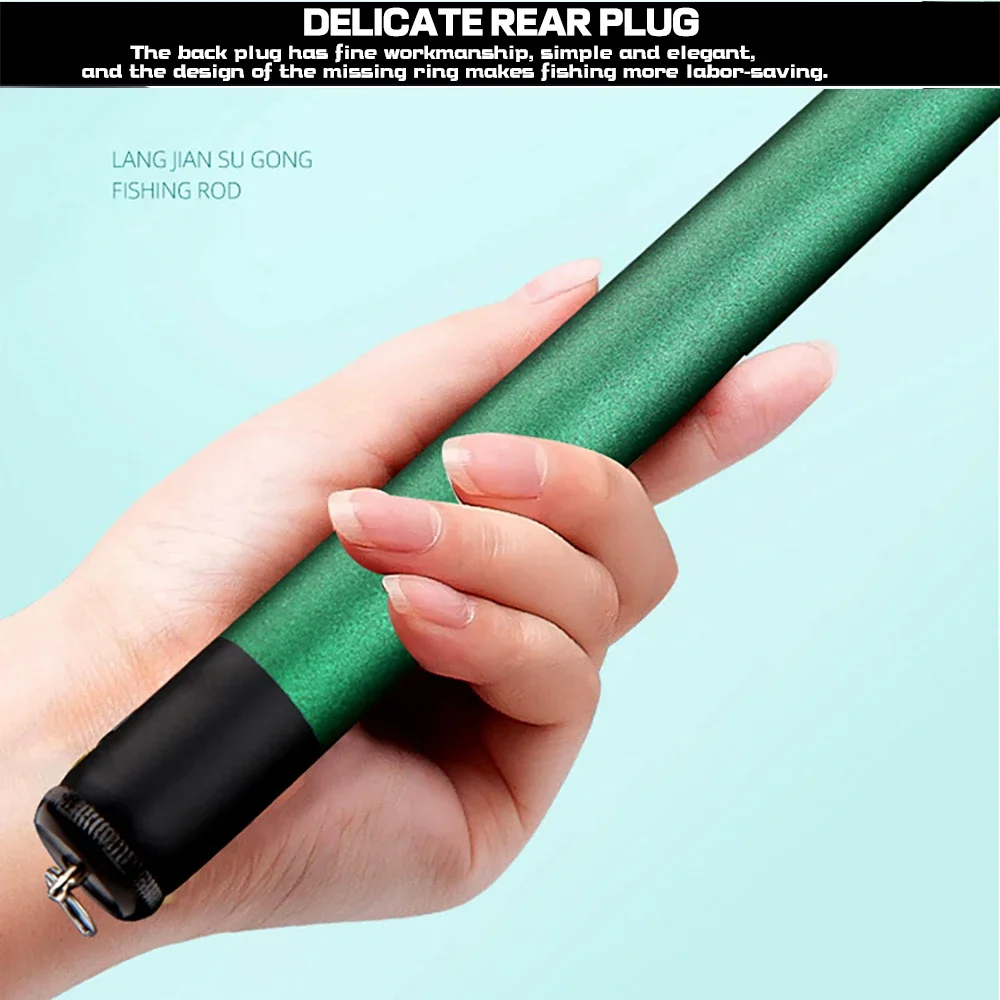 GHOTDA-caña de pescar giratoria de carbono de fundición larga, aparejos de Pesca de mar/Río, peso del cebo, 3,6 m, 4,5 m, 5,4 m, 6,3 m, 7,2 m, 5-20g - imagen 3