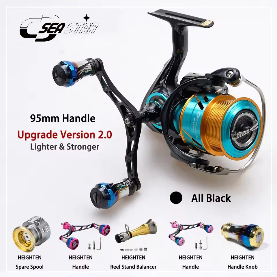 Mango de carrete de 95 mm para Shimano Vanford Twinpower Stradic y Daiwa Luvias - imagen 5